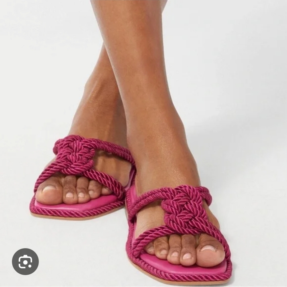 Chico's Athena Cord Sandals, Size 7.5